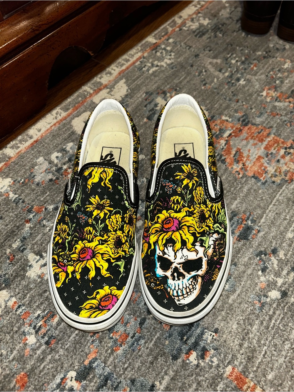 Sunflower & Skull Vans
